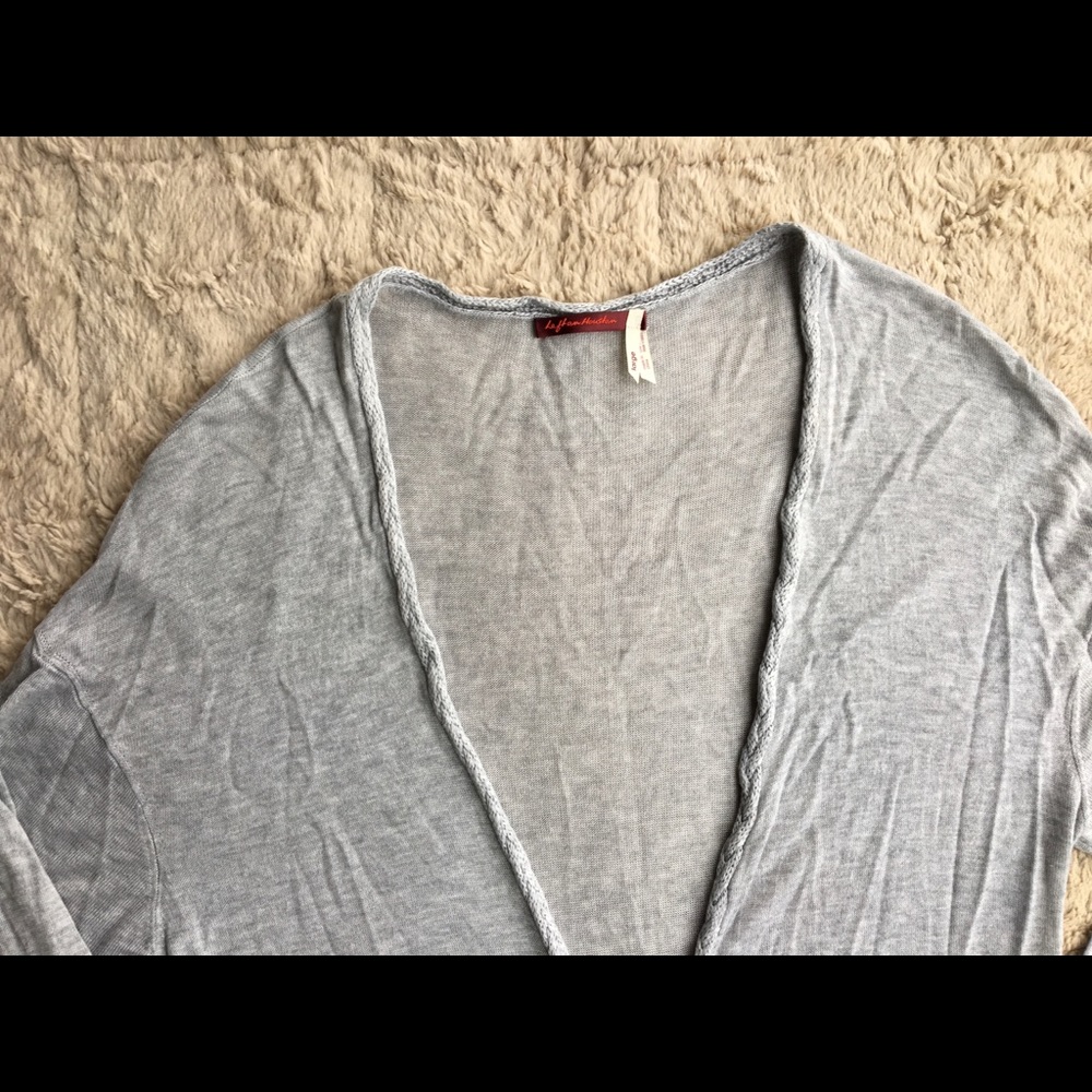 Lightweight Heather Grey Duster Cardigan